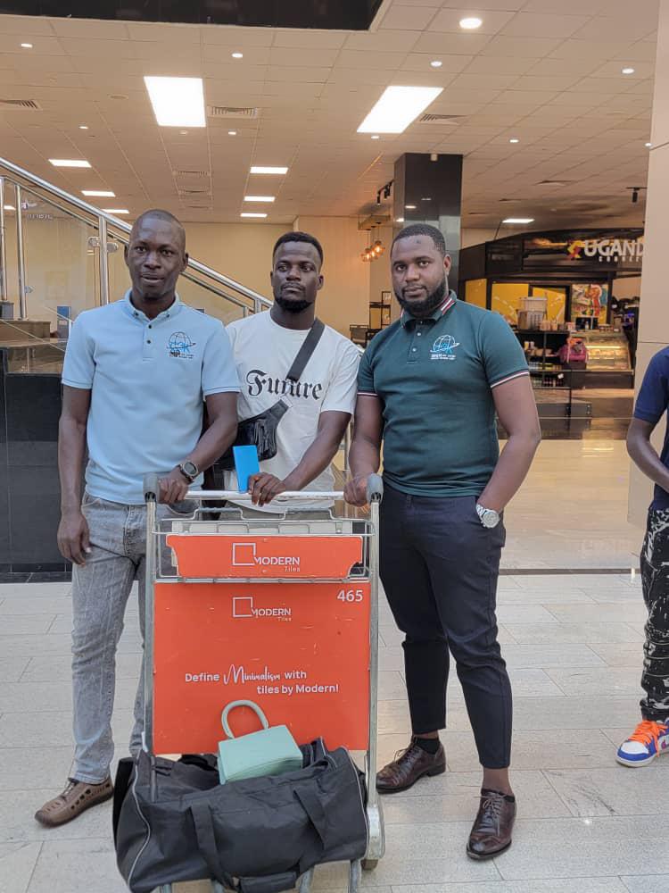 C3K team at Entebbe International Airport